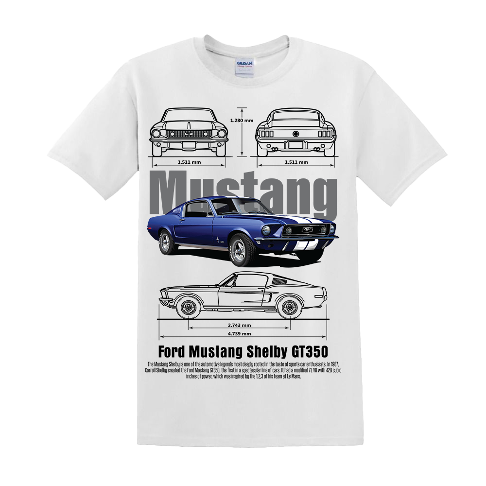 t shirt mustang shelby GT350