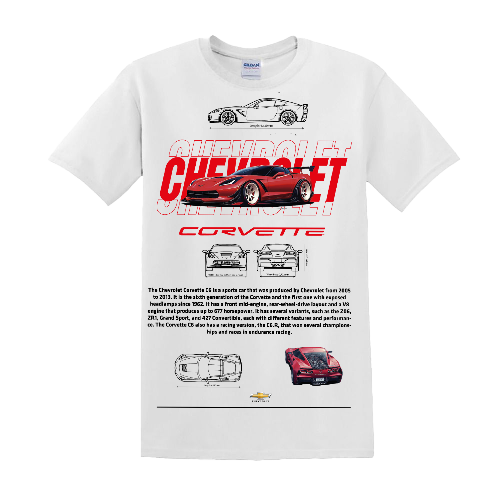 t shirt chevrolet corvette