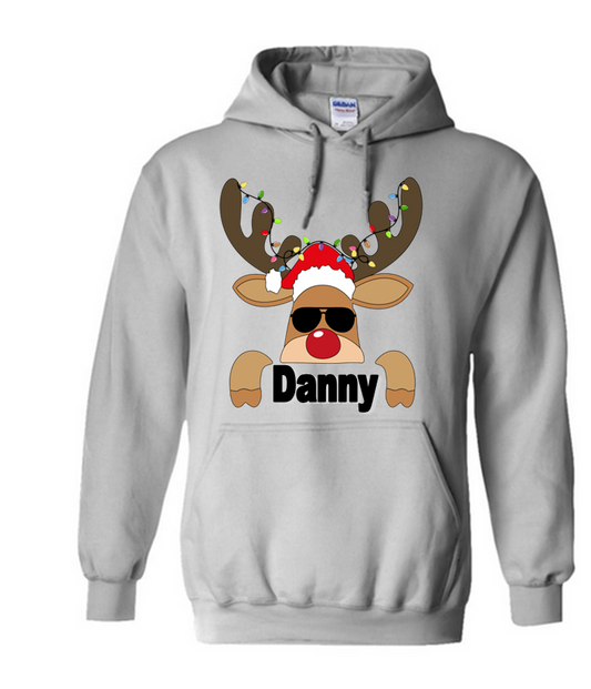 Rentierpullover mit Namen Erwachsene