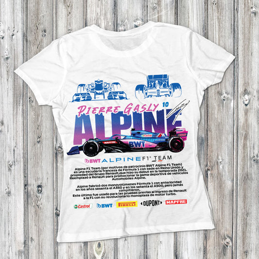 t-shirt alpine pierre gasly