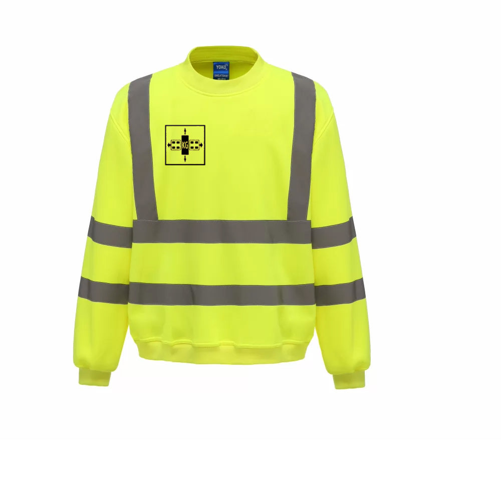 Hoge zichtbaarheid sweater met ronde hals